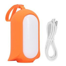 Baby Soother Sound Light Machine Voice Control Eye Caring Warm Light 7 Natural Music White Noise Machine Orange