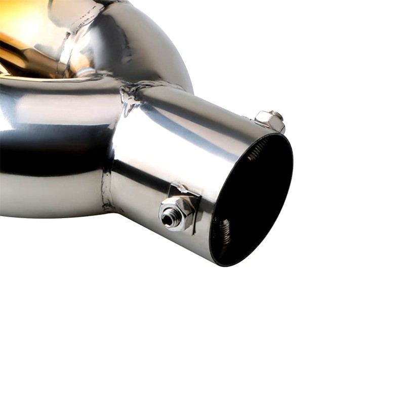 idain 2.5 inch Inlet Dual Exhaust Tip Stainless Steel Polished