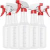Veco Spray Bottle (5 Pack,16 Oz) with Measurements and Adjustable