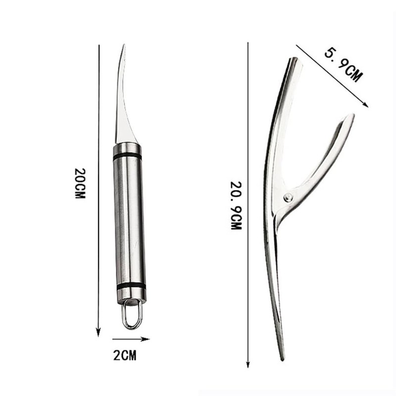 Stainless steel shrimp peeler creative kitchen cooking seafood quick sheller