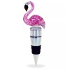 Puzzled Cheers Flamingo Glass Wine Stopper - Elegant Wine Bottle