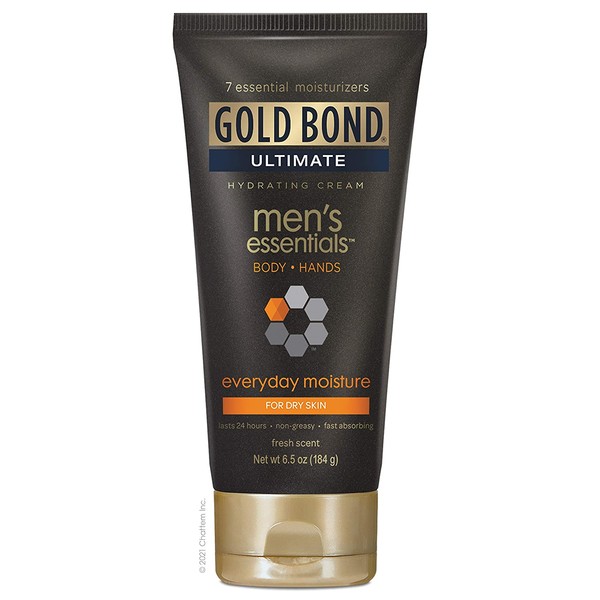 Gold Bond Men's Everyday Essentials, Cream, Fresh scent, 6.5 Ounce