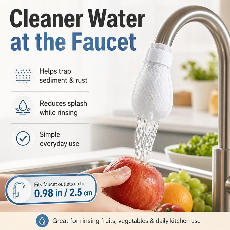 50/100 Pcs Faucet Filter Cotton Bag, Faucet Filter Bag for