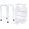 PetcageMart Parakeet Cockatiel Playtop Metal Bird Cage with Stand, 18"