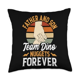 Dinosaur Chicken Nugget Lover Dino Chicken Nugget Costume Throw Pillow