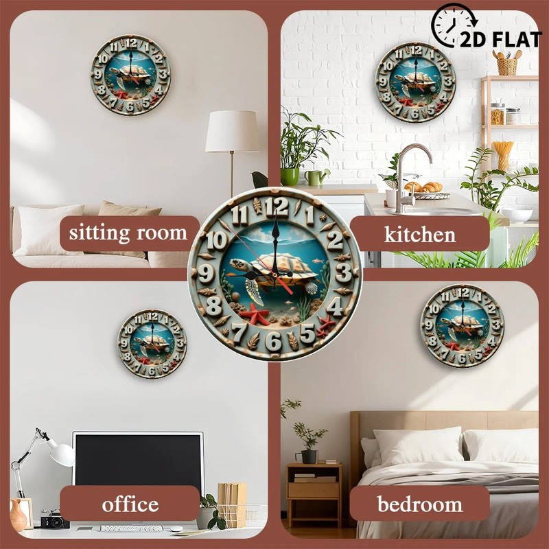 10-Inch Wooden Clock for a Magic Enthusiast with a Top