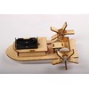 Wooden Moving Building Kit Educational Interactive Science and Technology Handmade