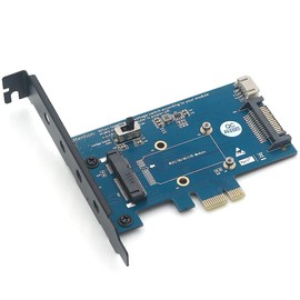 Mini PCI-E PCI Express to PCI-E 1x Adapter with SIM Card Slot