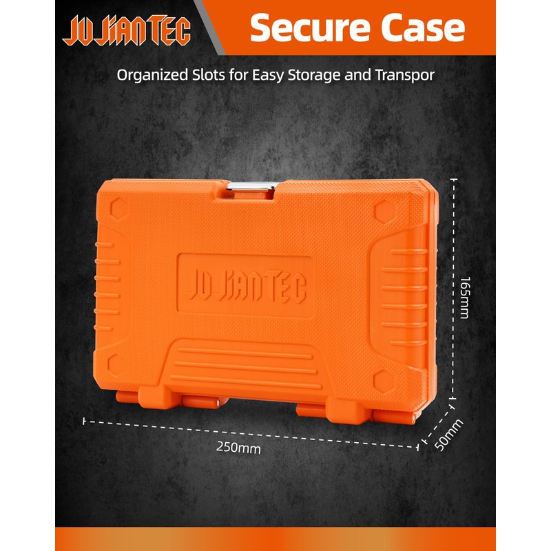 JU JIAN TEC Master HEX Bit Socket Set, 32 piece,