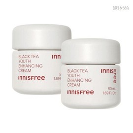 Innisfree 이니스프리 지친피부 윤기부여 수분공급 블랙티 유스 인핸싱 크림 50ml 2개 Innisfree Tired Skin Radiance Supplying Hydrating Black Tea Youth Enhancing Cream 50ml 2pcs [Black Tea Youth Enhancing Cream 50mL]