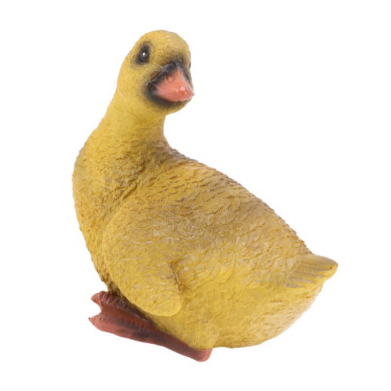 Duck Ornament Resin Weather Resistant Cute Vivid Expression Duck Statues