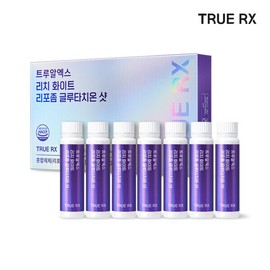 True RX (현대홈쇼핑)트루알엑스 리치화이트 리포좀 글루타치온샷(액상) 1박스(7병) Hyundai Home Shopping True RX Rich White Liposome Glutathione Shot (Liquid) 1 Box (7 Bottles)