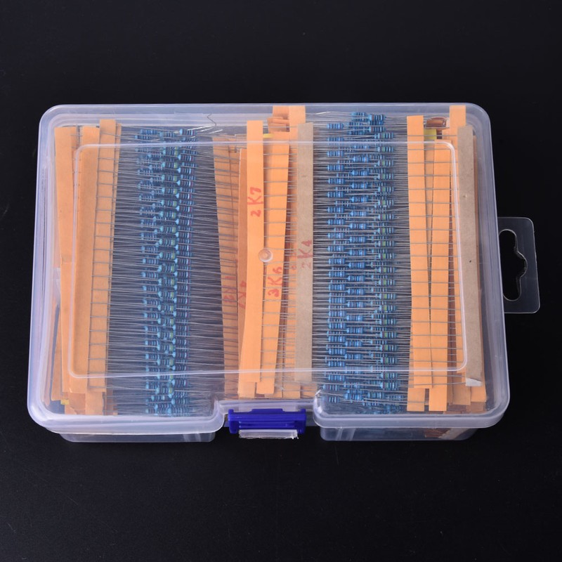 2600Pcs Metal Film Resistors Assortment Kits Set Durable Electronic Components