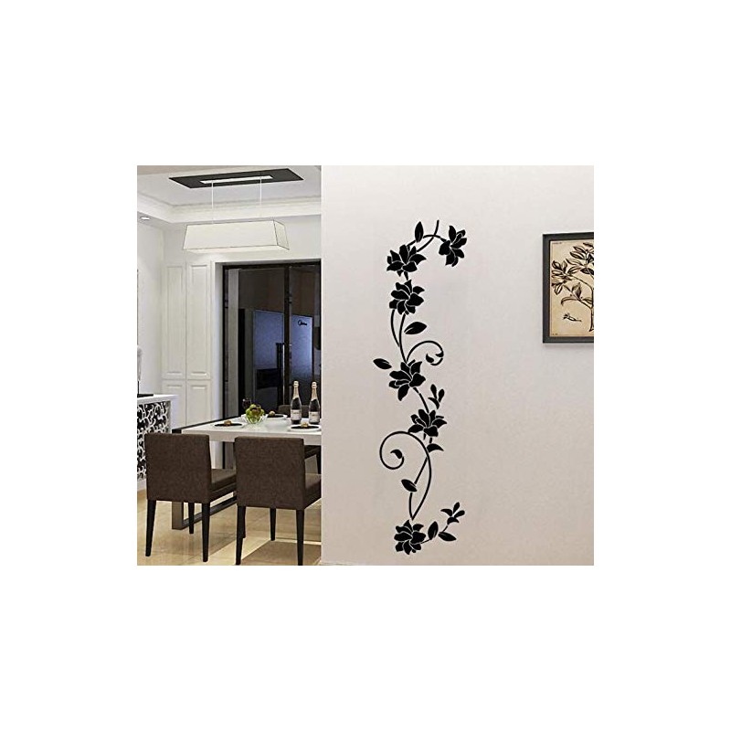 COVPAW® Wall Sticker XXL Flowers Tendril Rose Wall Sticker Mural