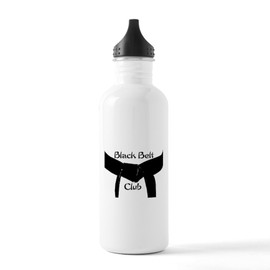 CafePress Black Belt Club Stainless Water Bottle 1 1.0L (34 oz) Stainless Steel Water Bottle