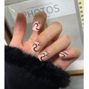 Kikmoya Press on Nails Short - Nude Fake nails Glossy
