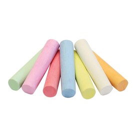 Bright Ideas PK20 10cm Giant Assorted Playground Chalk, Assorted Coloured Playground Chalk for Children, Bright Washable Sidewalk, Pavement, Blackboard Chalk 20 Assorted Chalk Sticks