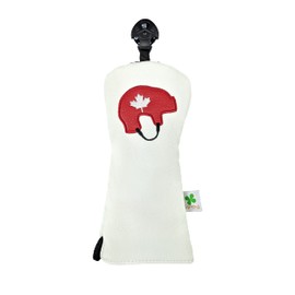 Foretra - Limited Edition Hockey Helmet Canada Hybrid Headcover - Tour Quality Golf Club Cover - Style and Customize Your Golf Bag