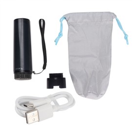 Portable Silicone Bidet Handheld Travel Electric Woman Bidet Sprayer (Black)