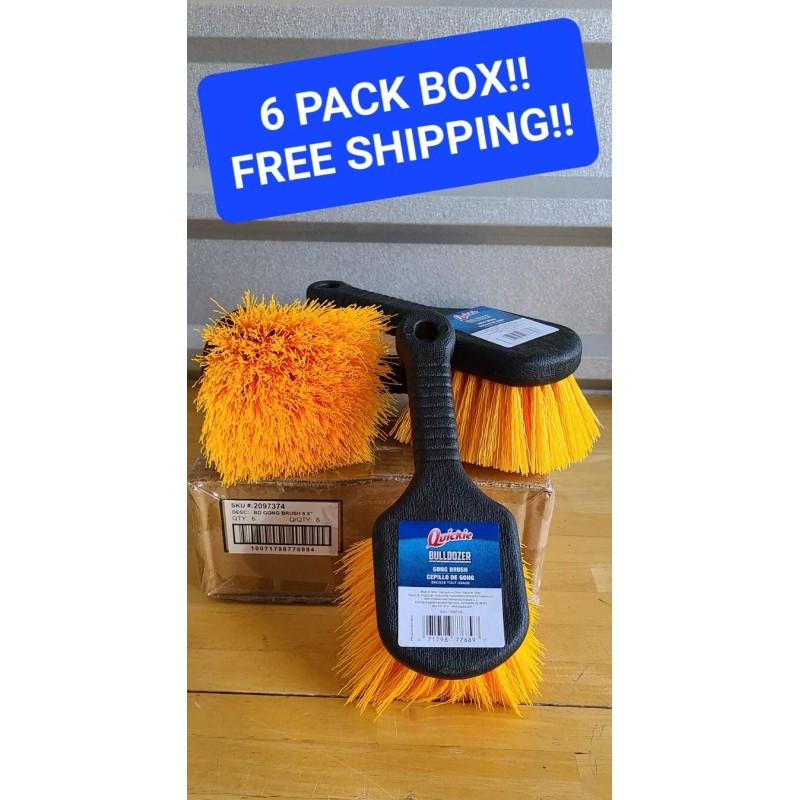 Quickie Bulldozer #2097374 (6 PACK BOX) 4.5" Gong Brushes