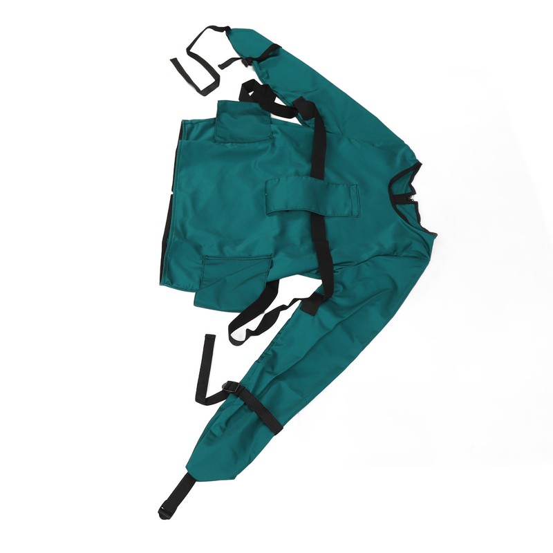 Patient Restraint Suit Prevent Tilting Front Back Secured Cotton Bed
