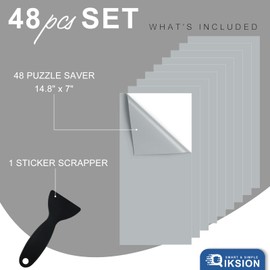 48 Puzzle Saver Sheets, Peel & Stick, Preserve 8 x 1000 Pieces Jigsaw Puzzles