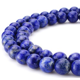 1 Strand Adabele Natural Grade A Blue Lapis Lazuli Healing Gemstone 8mm Round Loose Beads Gem Stone Spacer (44-47pcs) for Jewelry Craft Making GY20-8
