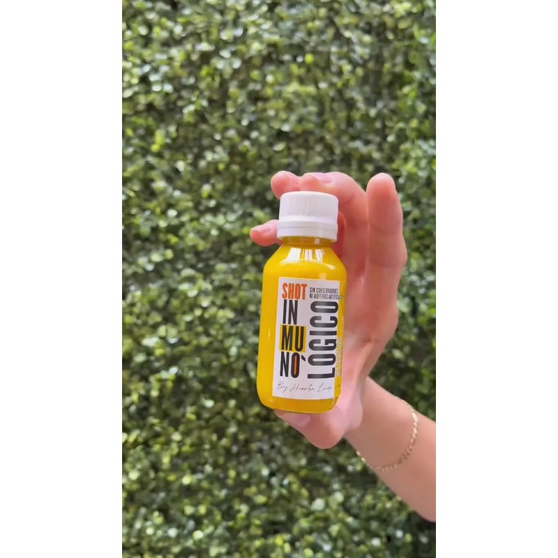 Shots Inmunológicos Cold Pressed Jengibre, Cúrcuma (14 Pack)