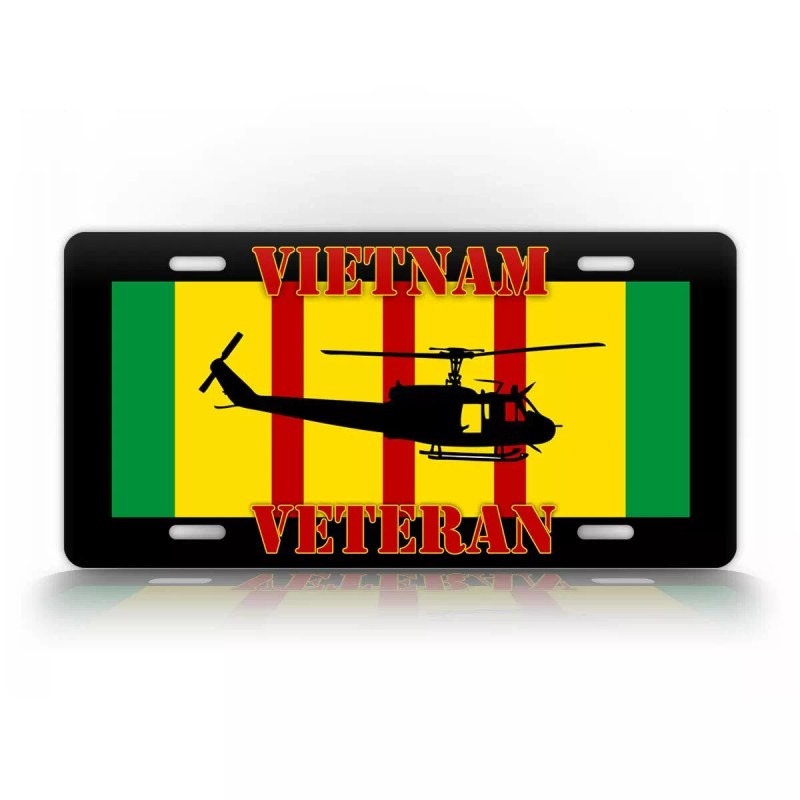 SignsAndTagsOnline.com Vietnam Vet HUEY UH-1 Service Ribbon License Plate
