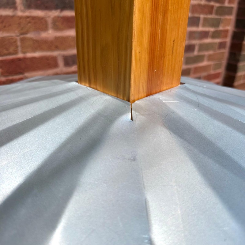 SB7GLV - 4X4 Disk Squirrel Baffle - Galvanized Finish -