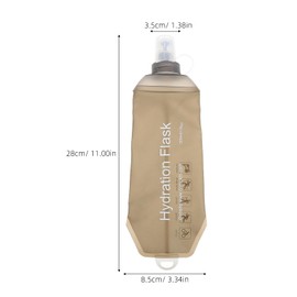Mikinona Portable Soft Flask Water Bottle for Hiking Cycling Running Leakproof Tpu Hydration Pack Lightweight Compact Design for Active