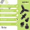 MIVOS 2 x Hose Connector for Connecting Water Hoses with