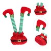 CHILDWEET Neutral Home Decor Inverted Elf Leg Christmas Ornament Cotton