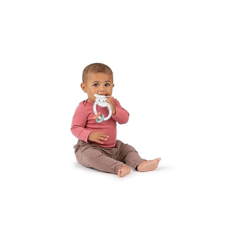 Mordedera para bebes Soothing Sheppy de Ingenuity con Aros de