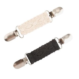 Dress Clips Back Cinch,2 Pieces Cinch Clip, Sweater Shirt Clips, Shawl Clips for Women, Waist Cincher Clip Clothing Cinch Clip - COLOR: Black White