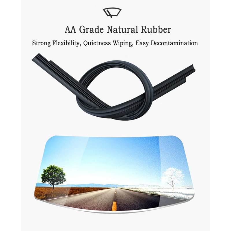 OEM Quality 22" + 22" Premium All-Seasons Metal Frame J-Hook