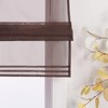ESLIR Roman Blind with Loops, Kitchen Transparent Tab-Top Blind, Modern