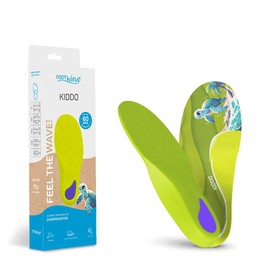 FootWave Kiddo Insoles for Children - Orthotic Support for Overpronation and Foot Alignment in Kids - Promotes Stability and Enhanced Growth in Young Children SK: 12-13 (J)