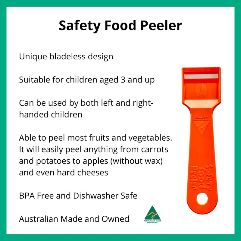 Safety Food Peeler, Kids Peeler, Children's Kitchen Utensils, Bladeless Peeler