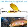 100PCS Fishing Wire Spinner, Stainless Steel Lure Making Supplies, Fish