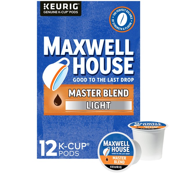 Maxwell House Master Blend Light Roast K-Cup® Coffee Pods (12 ct Box)