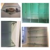 Glass Clamp 8-12mm Stainless Steel Glass Shelf Clips Wall Mounted