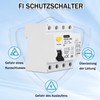 Warmfay FI Circuit Breaker 40A 300mA 4-Pin Residual Current Circuit