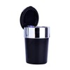 Car Ashtray Lid LED Light Black Car Ashtray Wind Ashtray