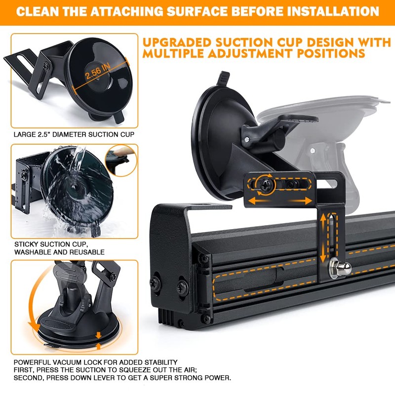 Xprite 35" COB LED Emergency Traffic Advisor Strobe Light Bar,