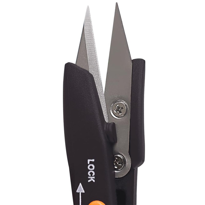 Zenport H370 Thread and Floral Clipper with Lock , Black