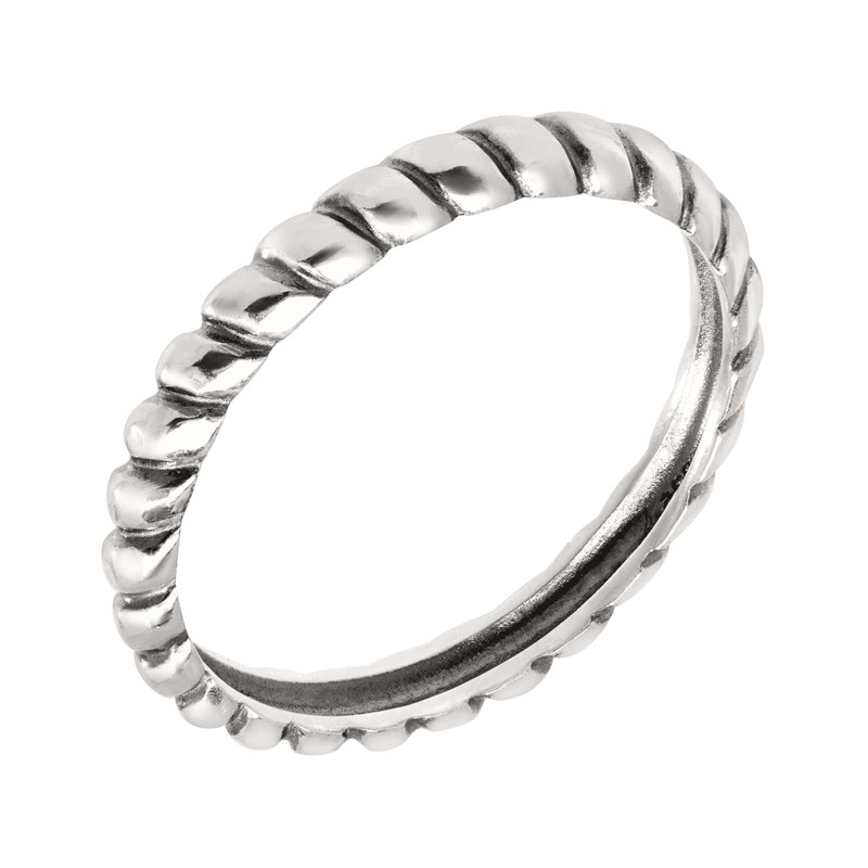 Silpada 'Belle Fleur' Twisted Stacking Ring in Sterling Silver, Size