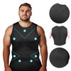 Odoland 3 Pack Men Compression Shirt, Tummy Control Slimming Undershirt