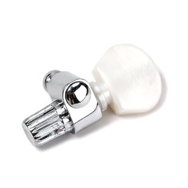 Alnicov 5 String Banjo Geared Machine Heads 5Piece W/Pearled Pegs,Chrome