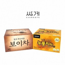 Deep and soft boy tea 40 tea bag caulk Nurungji tea / 깊고 부드러운 보이차 40티백 가마솥 누룽지차